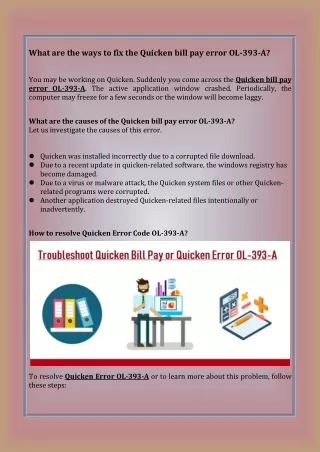 what are the ways to fix the quicken bill