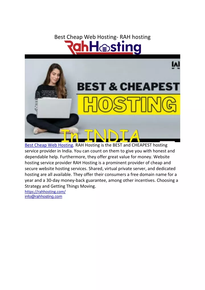 best cheap web hosting rah hosting