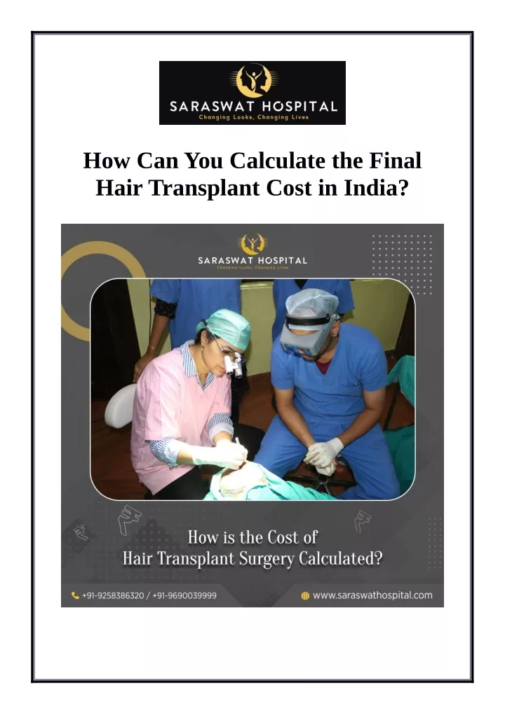 how can you calculate the final hair transplant