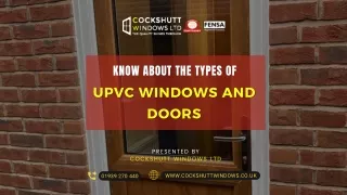 know about the types of upvc windows and upvc
