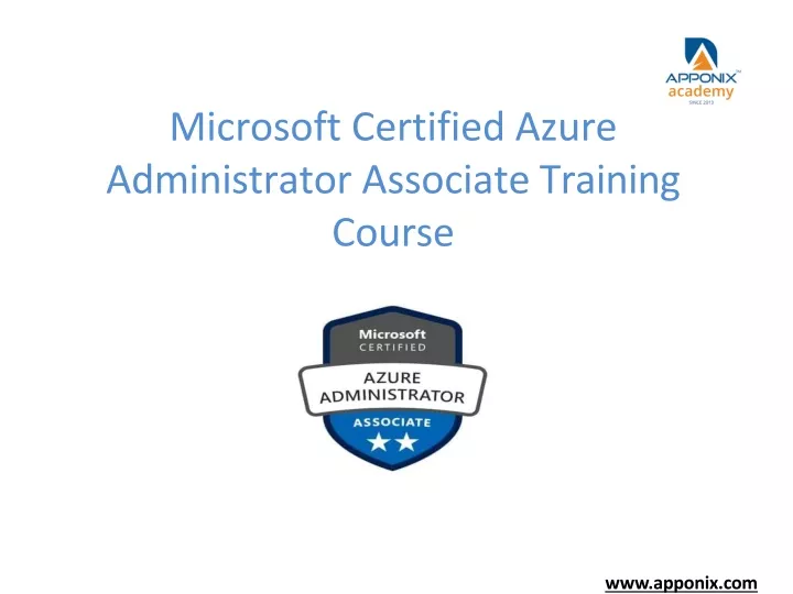 microsoft certified azure administrator associate training course