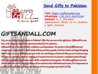 Send Gifts to Pakistan | Online Gifts to Pakistan | Gift to Pakistan