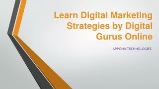 Learn Digital Marketing Strategies