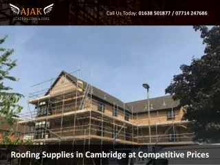 Roofing Supplies in Cambridge at Competitive Prices