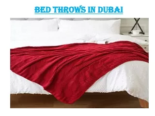 bed throws in dubai