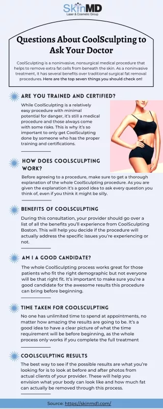 7 Things to Ask Before You Have Coolsculpting  Skin MD