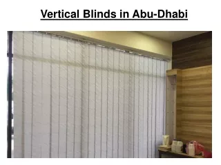 vertical blinds in abu dhabi