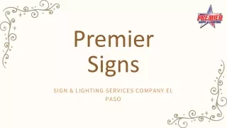 premier signs