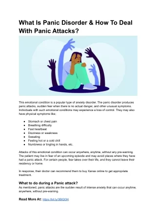 What Is Panic Disorder & How To Deal With Panic Attacks