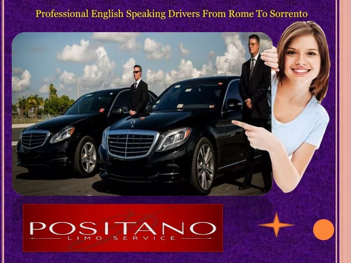 professional english speaking drivers from rome