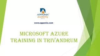 Microsoft Azure training in Trivandrum