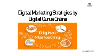 Digital Marketing Stratigies by Digital Gurus Online GURUPRASANTH.S