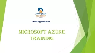 Microsoft Azure training