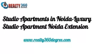 Studio Apartments in Noida-Luxury Studio Apartment Noida Extension