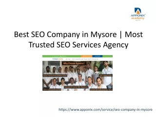 Best SEO Company in Mysore