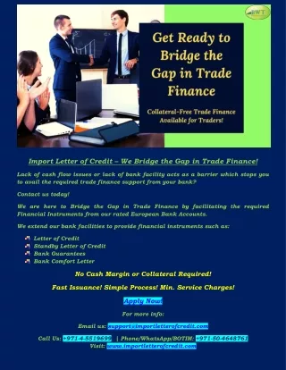 import letter of credit we bridge