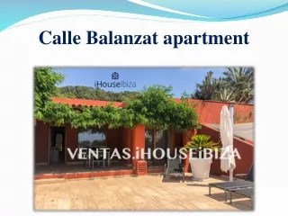 Calle Balanzat apartment