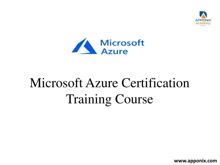 microsoft azure certification training course