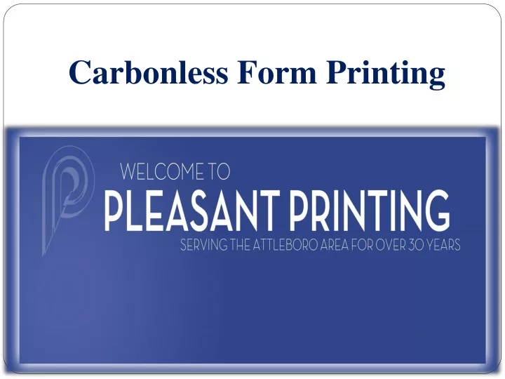 carbonless form printing