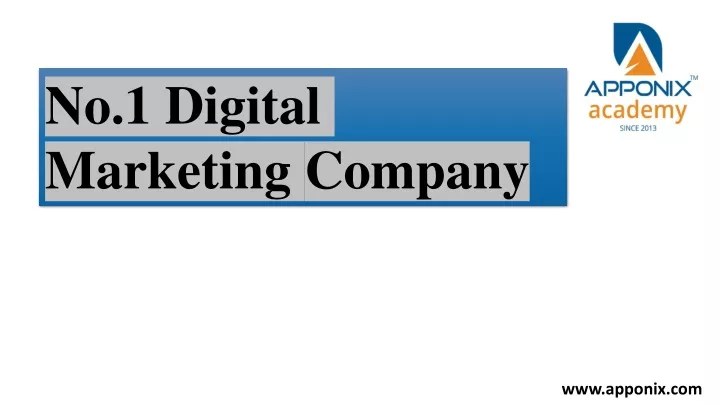 no 1 digital marketing company