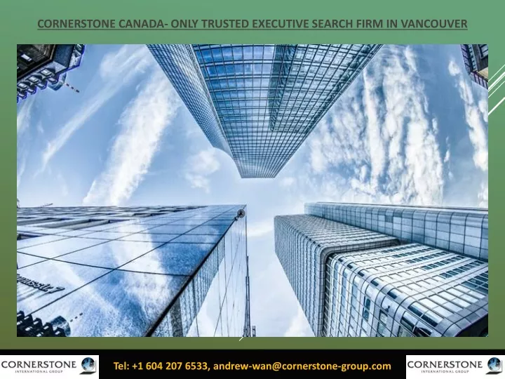 cornerstone canada only trusted executive search