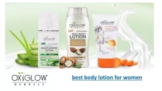 Best Body Lotion For Women