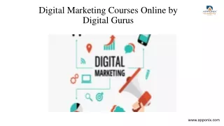 Digital Marketing Courses Online by Digital Gurus