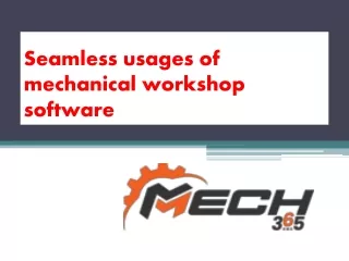 The best known mechanical workshop software Australia