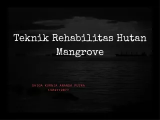 teknik rehabilitas hutan mangrove
