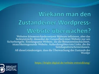 wiekann man den zustandeiner wordpress website berwachen