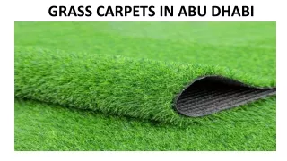 grass carpets in abu dhabi