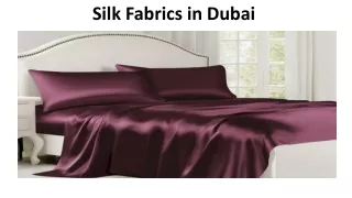 silk fabrics in dubai