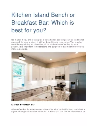 Kitchen Island Bench or Breakfast Bar Which is best for you-converted