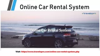 Online Car Rental System