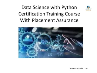 Data Science with Python Certification Training Course With