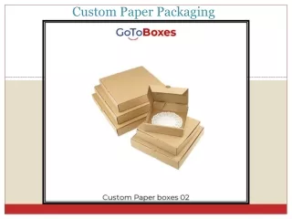 custom paper packaging