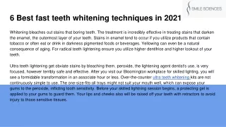6 best fast teeth whitening techniques in 2021