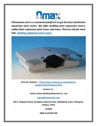 Building Expansion Joint Covers | Chinaomax.com