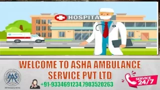 Book Air Ambulance Service with Full Bed-2-Bed Facility |ASHA