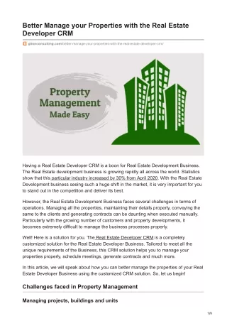 better manage your properties with the real