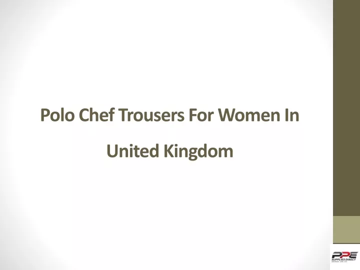 polo chef trousers for women in united kingdom