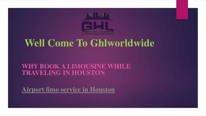 well come to ghlworldwide