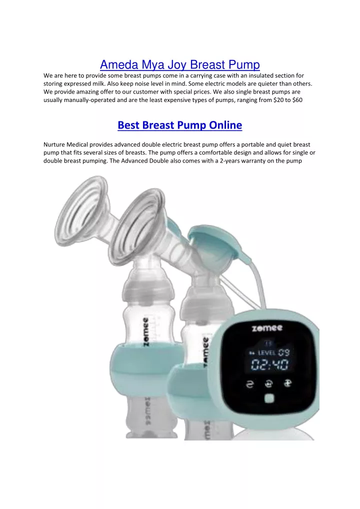 ameda mya joy breast pump we are here to provide