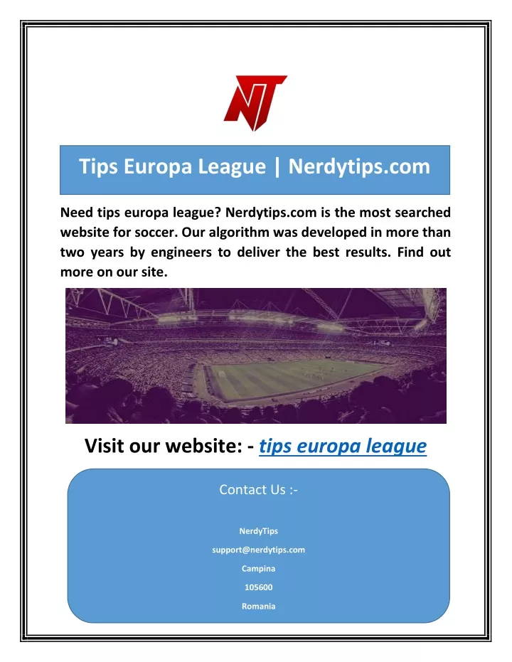 tips europa league nerdytips com