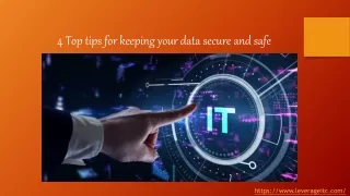 4 top tips for keeping your data secure and safe