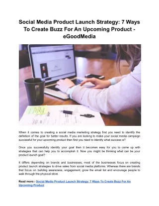 Social Media Product Launch Strategy: 7 Ways To Create Buzz For An Upcoming Prod