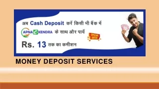 money deposit services