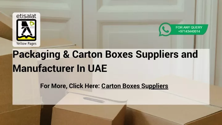 packaging carton boxes suppliers and