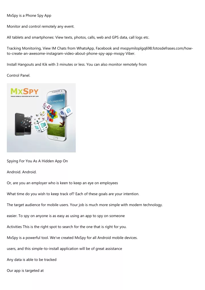 mxspy is a phone spy app