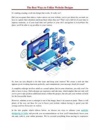 the best ways to utilize website designs